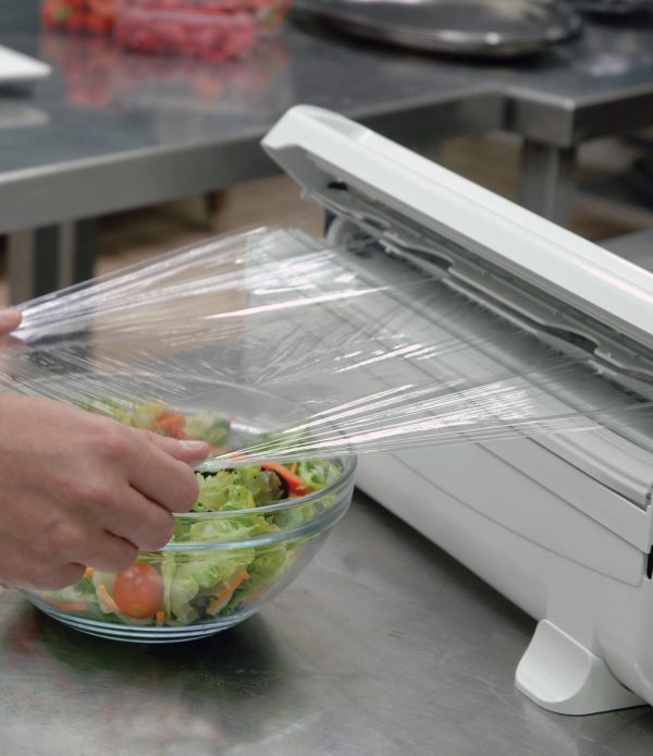 Edge dispenser <br />
<br />
The Edge dispenser is a quality product that dispenses foil, baking paper and foil. The perfect companion in a professional kitchen.